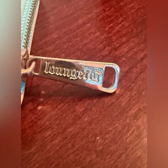 Loungefly Disney The Princess and The Frog Orange and Teal Accordian Wallet - Picture 4 of 5